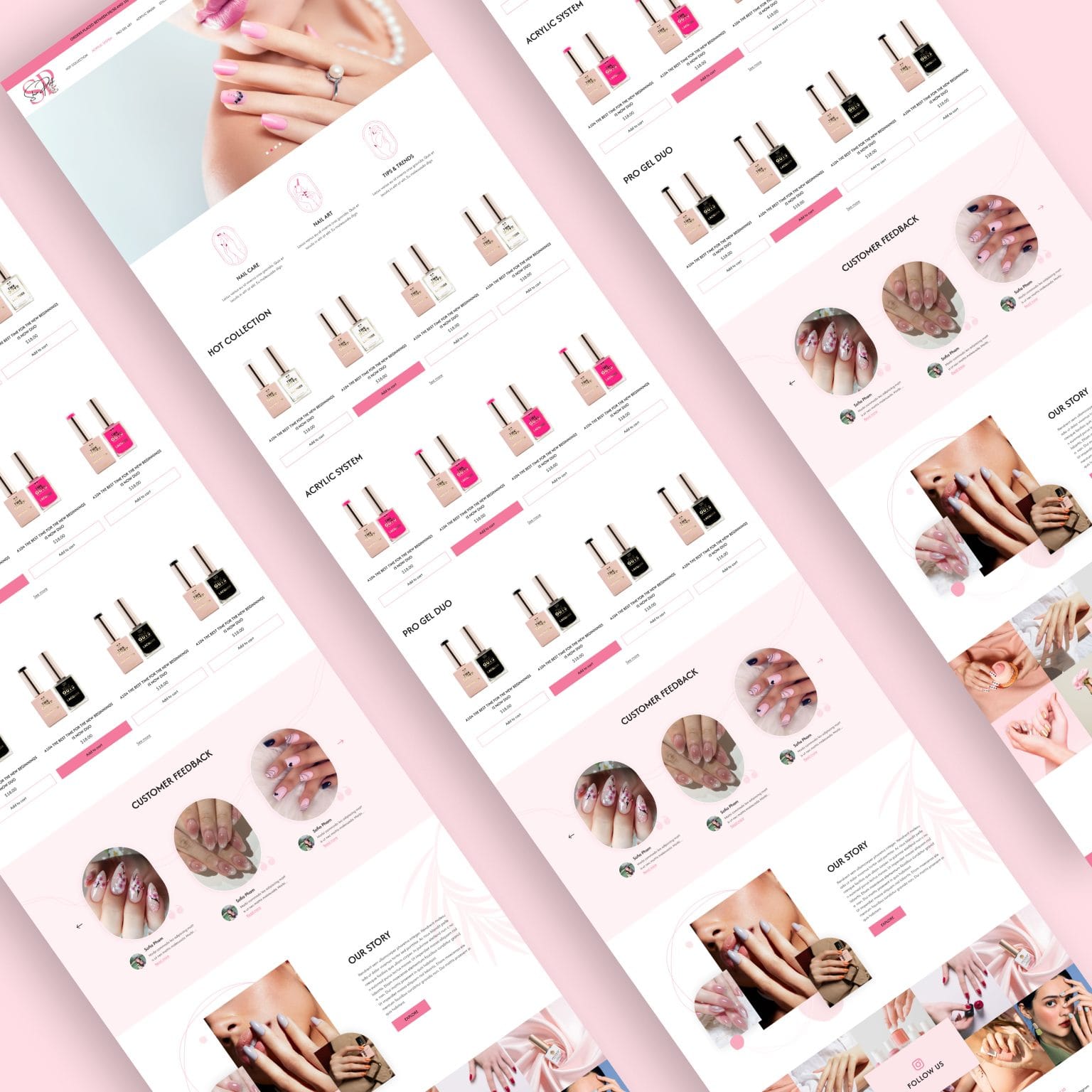 Website Shin Pink Nails