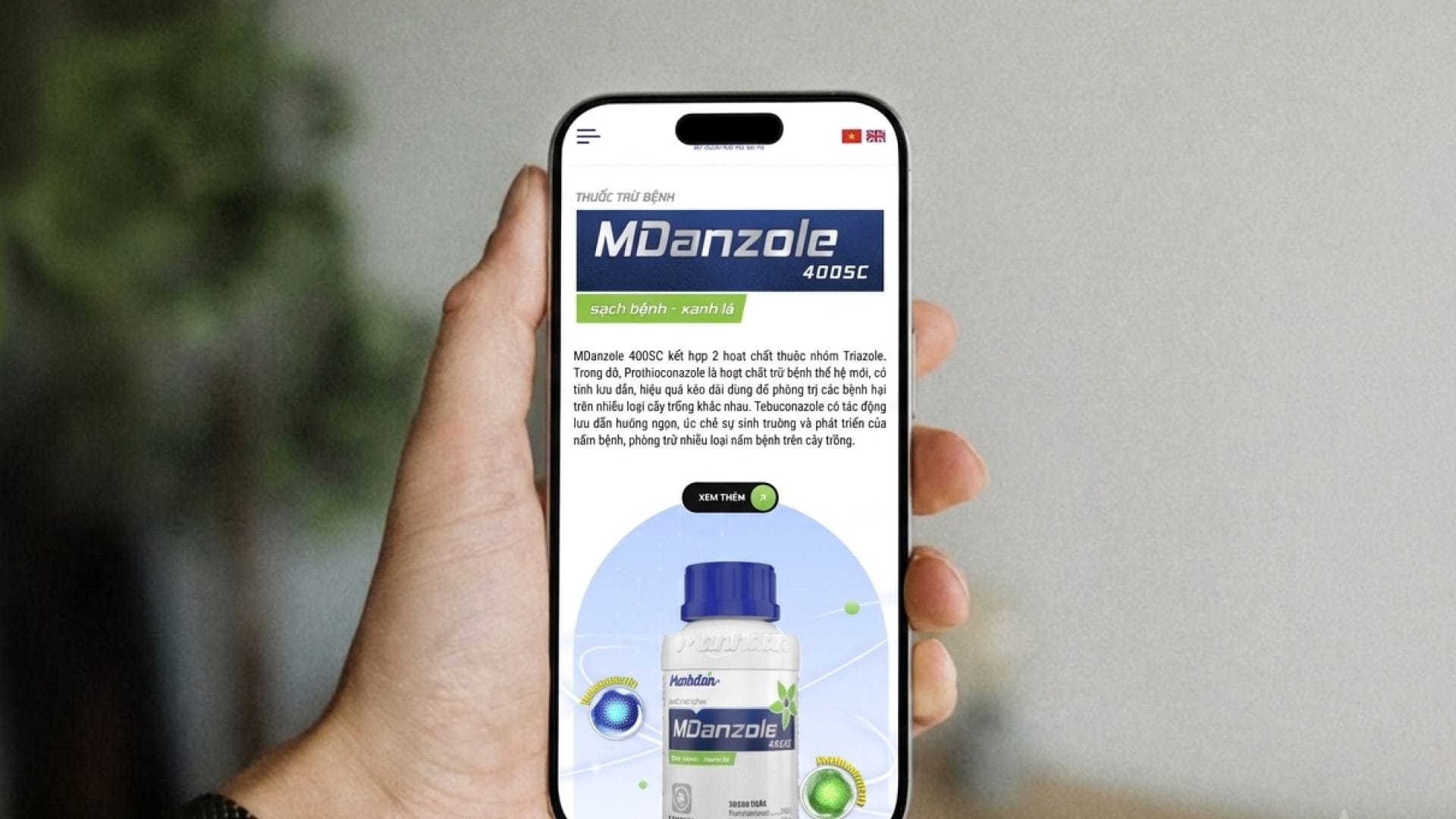 Dự án Mạnh Đan 4 Website Mobile Mạnh Đan