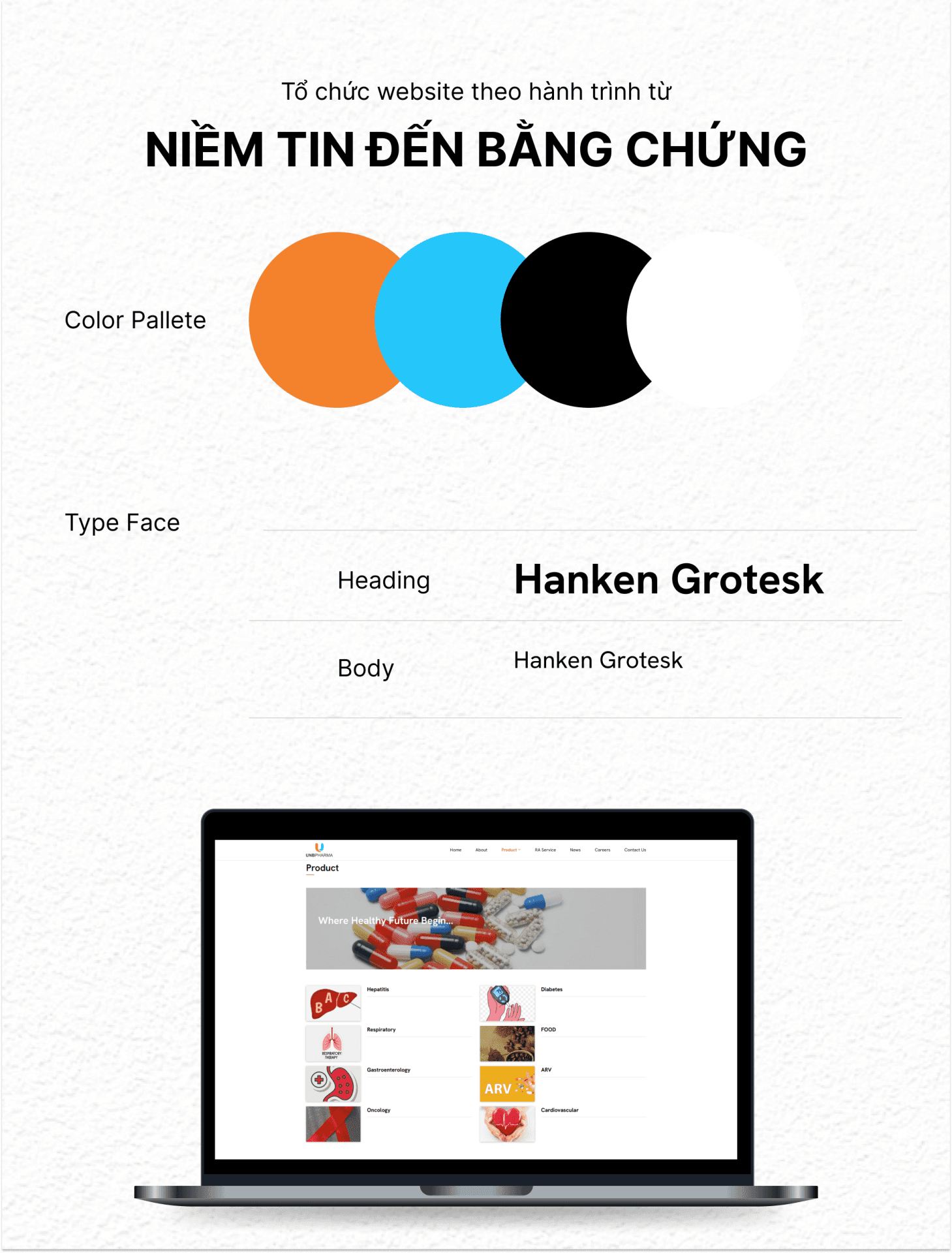 Color pallete web UNB Pharma