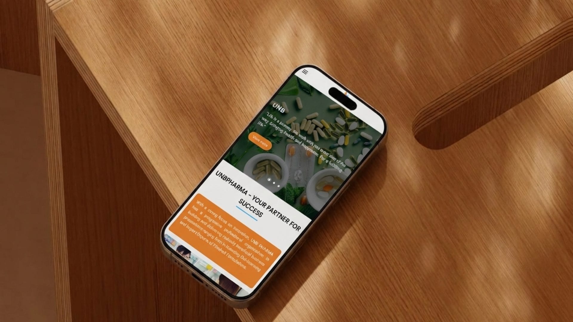 Mobile responsive UNB Pharma