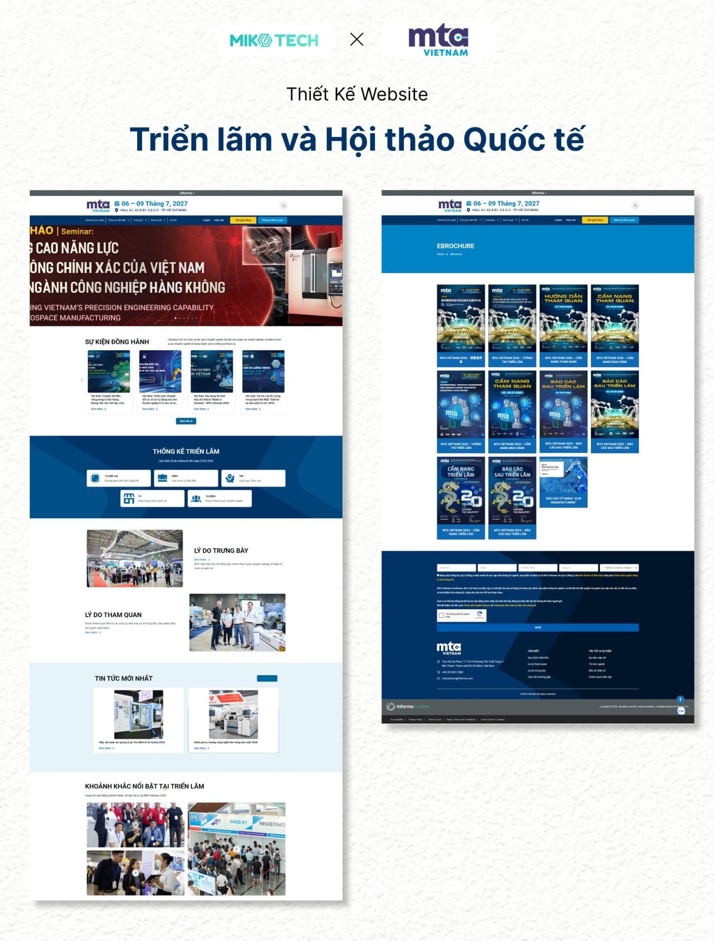 Giao diện website MTA Vietnam