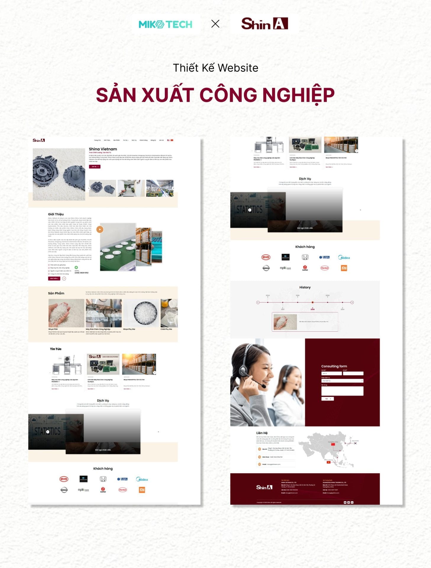 Giao diện web Shina Vietnam