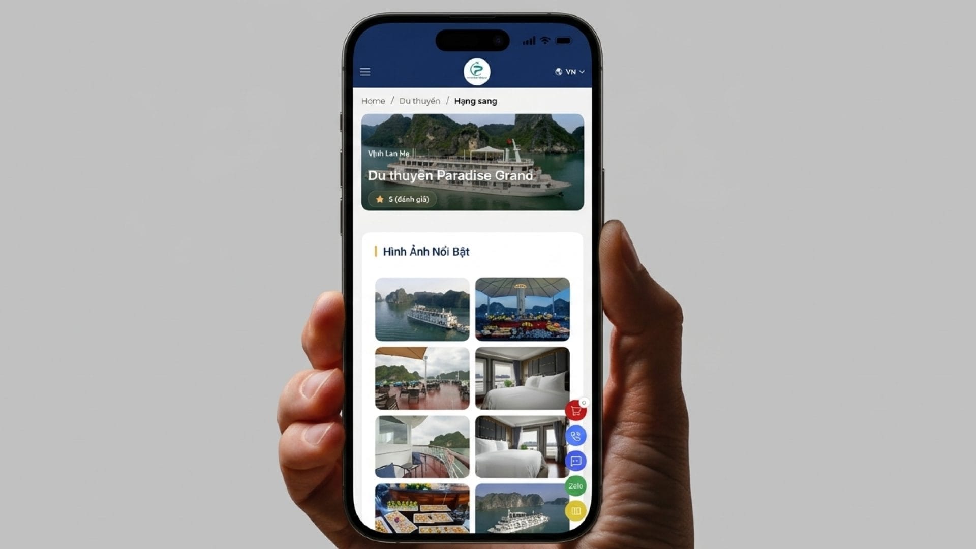 Mobile responsive website Phú Trang Travel