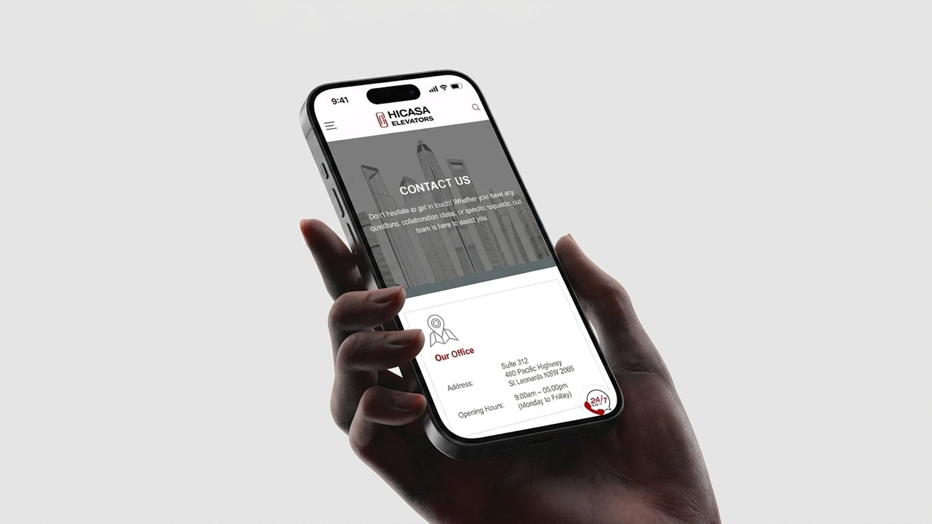 Dự án Hicasa Elevators 5 Mobile responsive website Hicasa Elevators