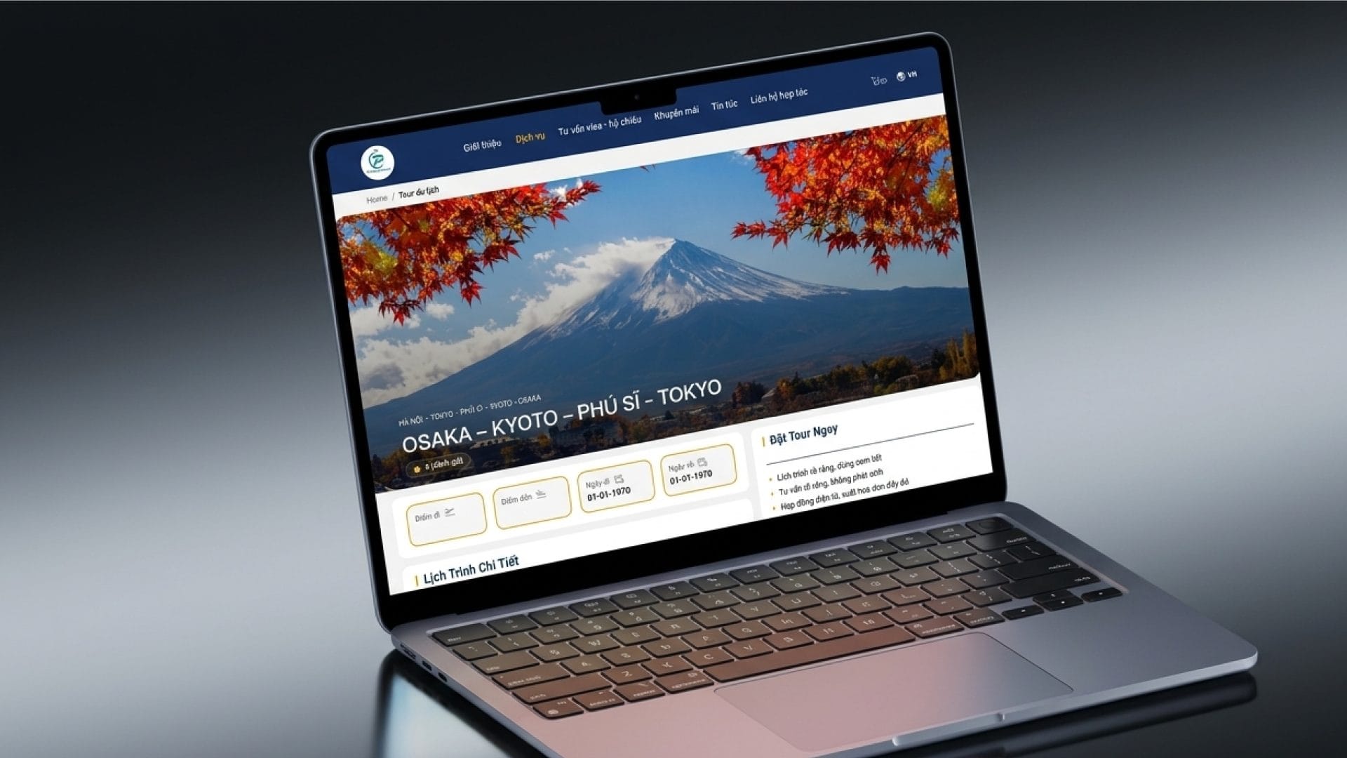 Website Phú Trang Travel
